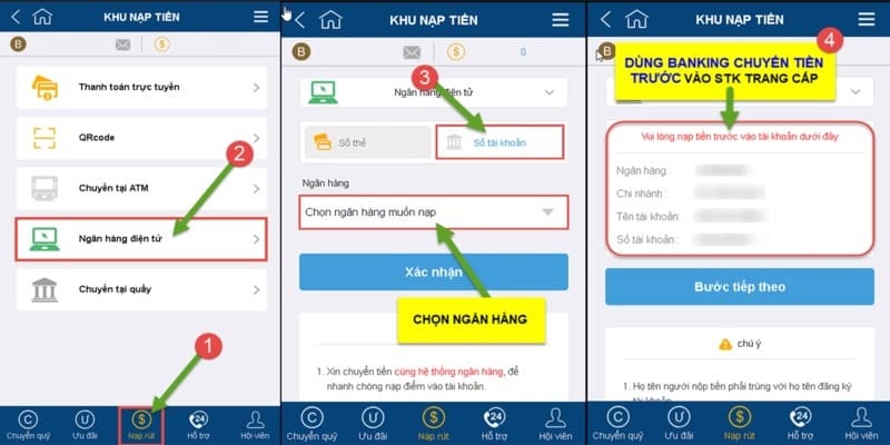 Nạp tiền Kubet qua E - Banking nhanh, chính xác